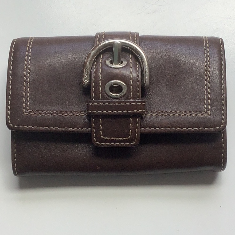 COACH BROWN LEATHER WALLET- FINAL PRICE